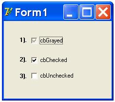 �������� cbGrayed  ���������� ComboBox